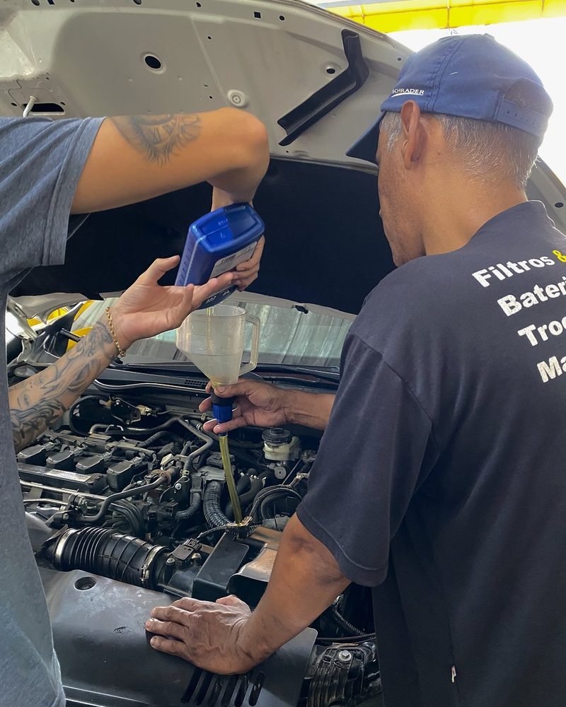 Troca de óleo de motor